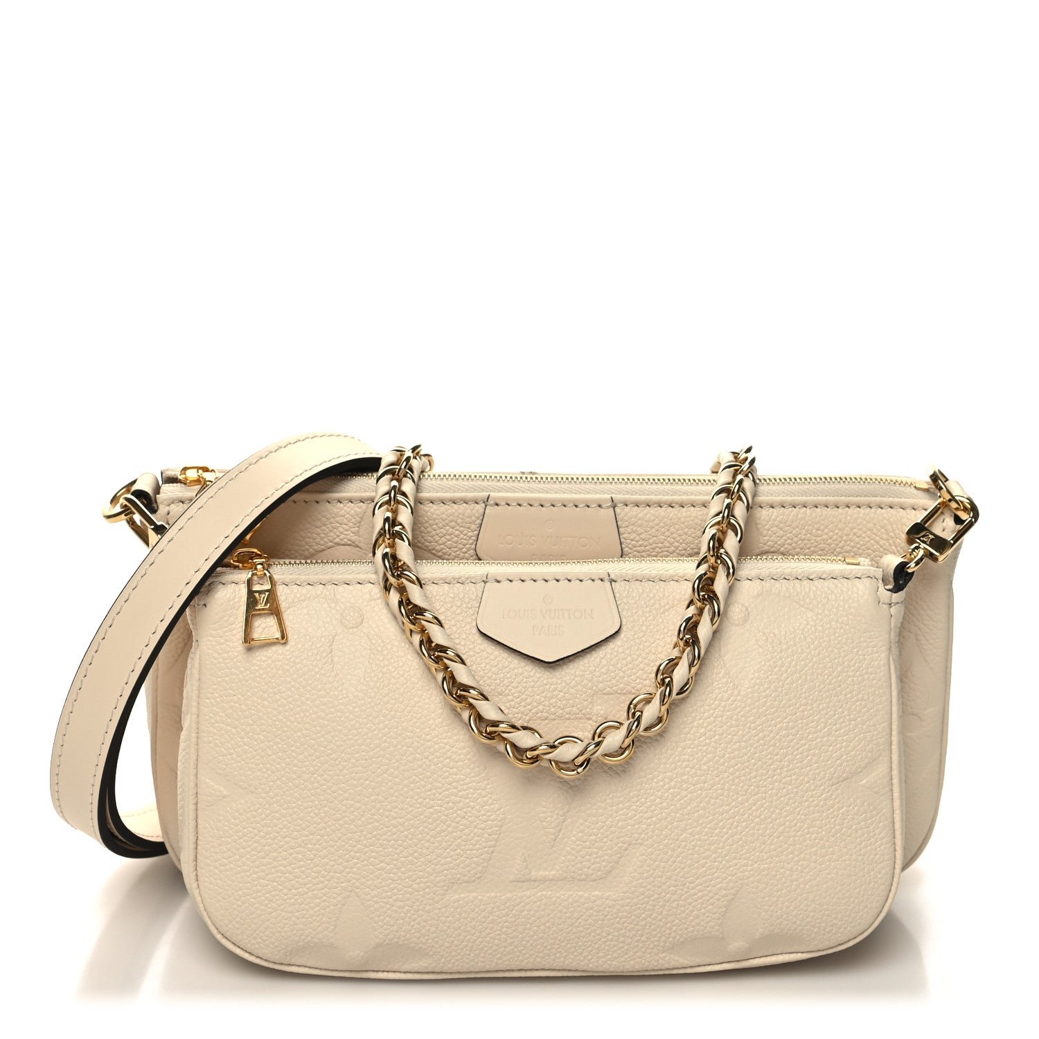 Louis Vuitton Empreinte Monogram Giant Multi Pochette Accessories Cream