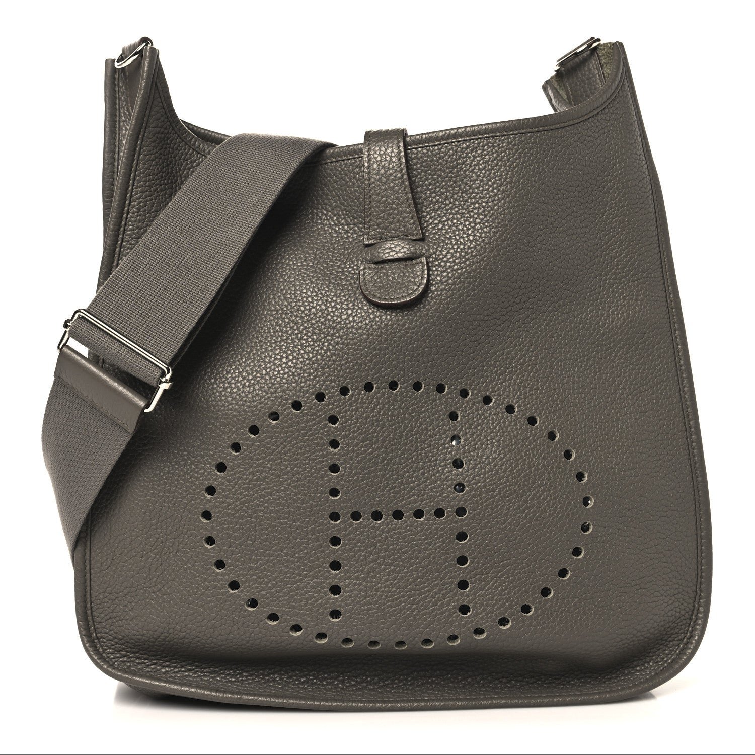 Hermes Taurillon Clemence Evelyne III GM Etain