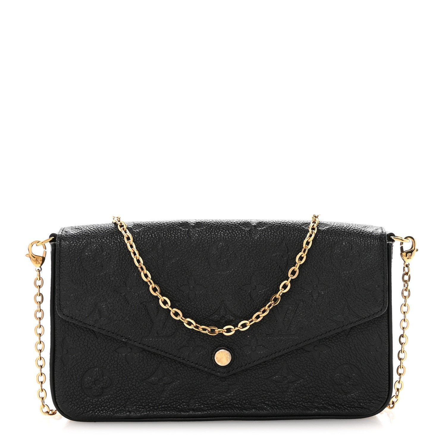 Louis Vuitton Louis Vuitton Empreinte Pochette Felicie Chain Wallet Black