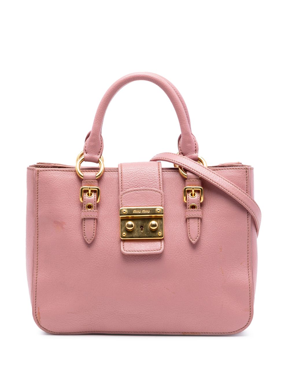 Miu Miu 2010-2025 Goatskin Madras satchel