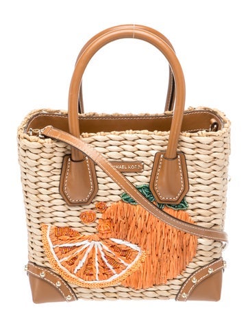 Michael Kors Straw Top Handle Bag