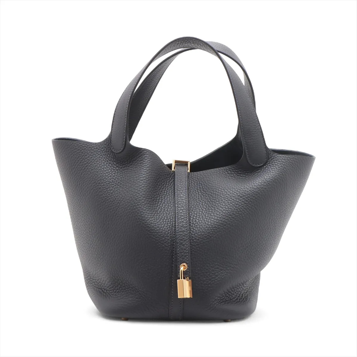 Hermès Picotin Lock 22 MM Taurillon Clemence Cavan Gold Metal Fittings
