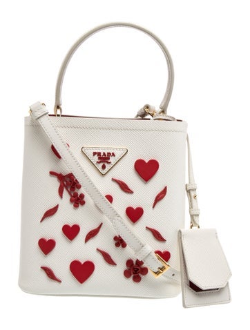 Saffiano Cuir Leather Embellished Panier