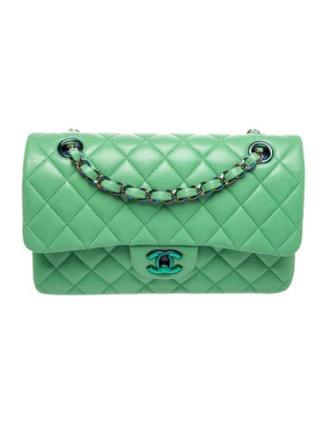 Small Rainbow Classic Double Flap Bag