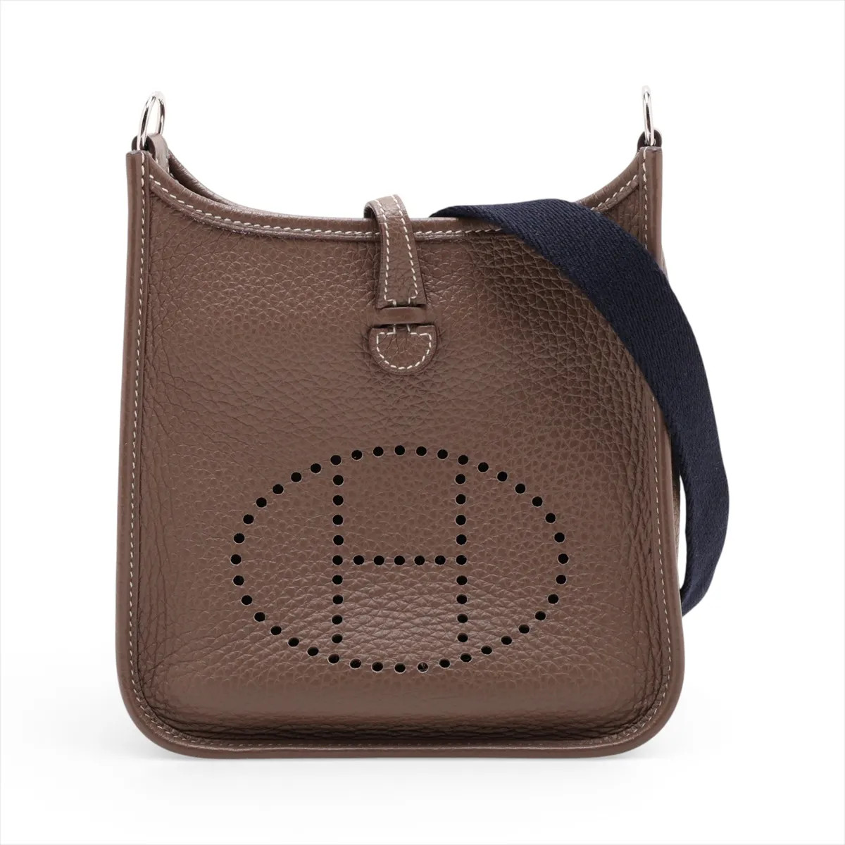 Hermès evelyn 16 TPM Amazon Taurillon Clemence Etoupe Silver Metal Fittings