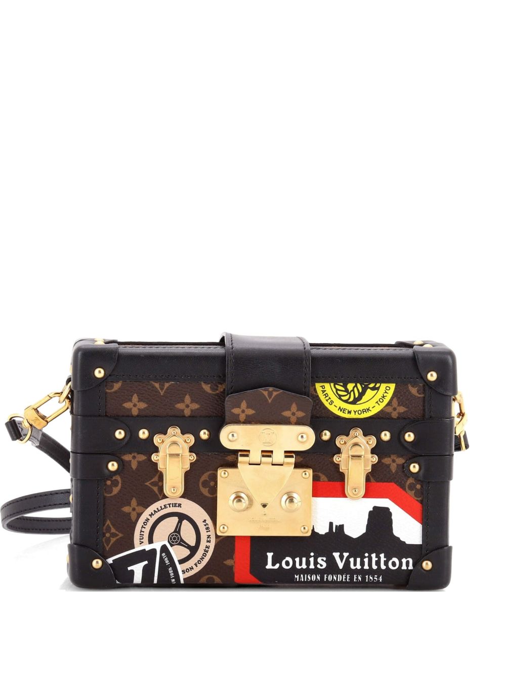Petite Malle Handbag Limited Edition Monogram Canvas clutch bag