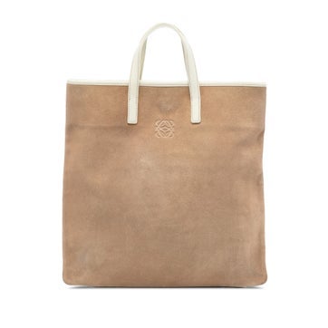 Calf Leather Anagram Suede Tote