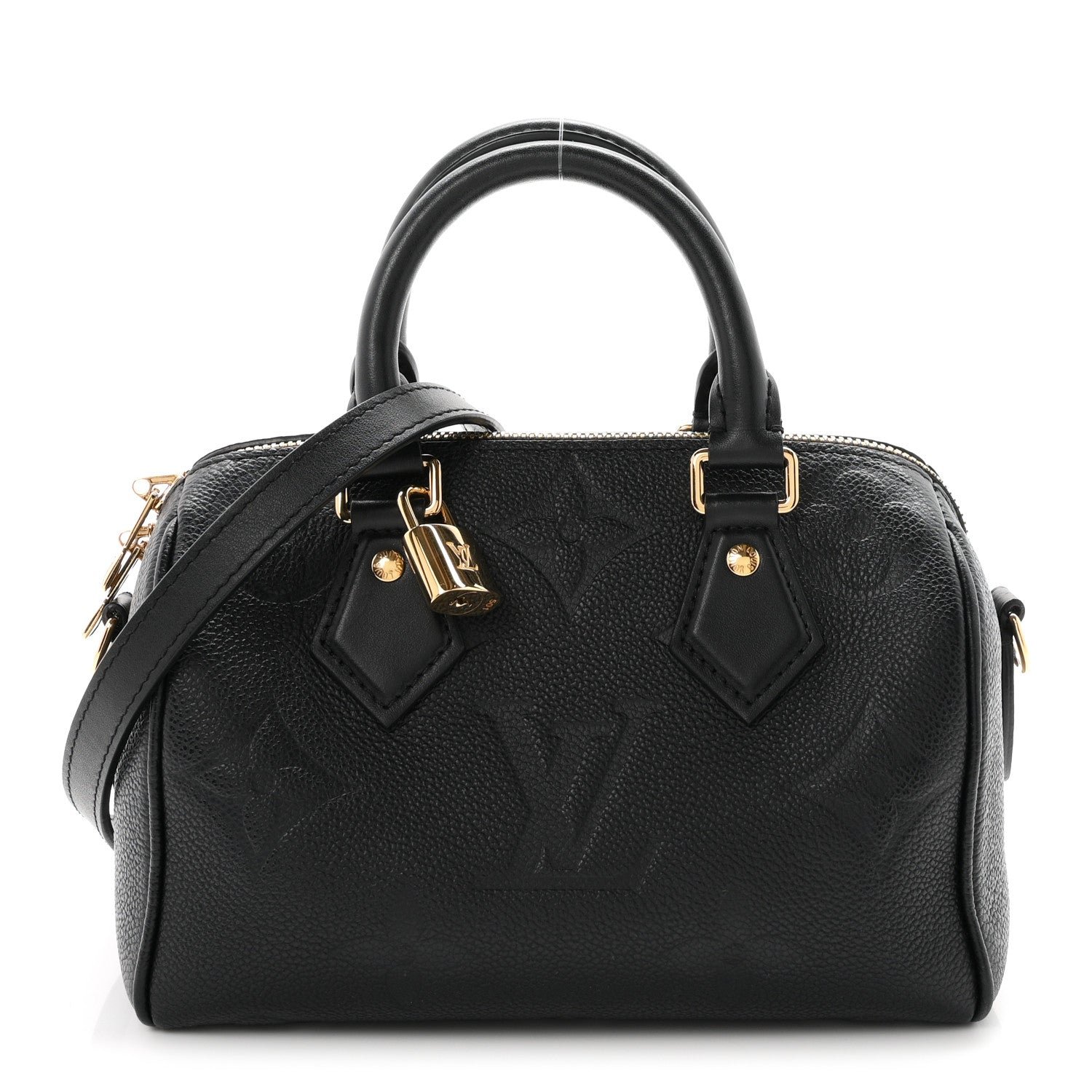 Louis Vuitton Empreinte Monogram Giant Speedy Bandouliere 20 Black