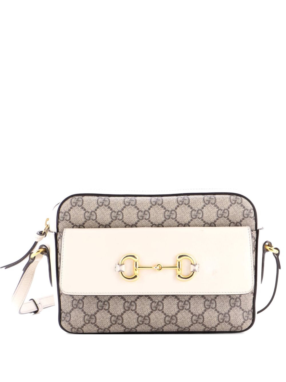 Horsebit 1955 Flap Pocket Camera Bag GG Coated Canvas and Leather Small crossbody bag
