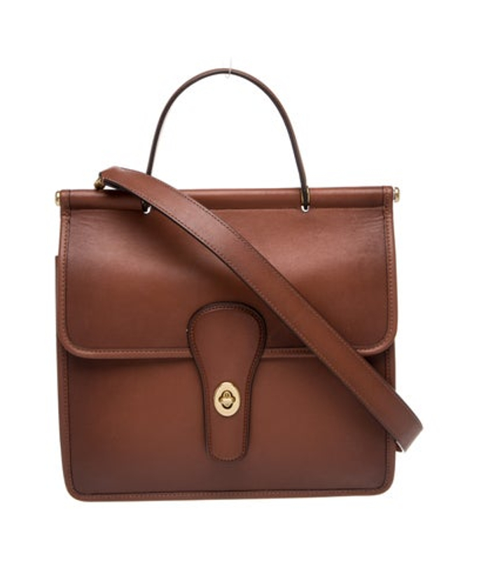 Coach Leather Top Handle Bag