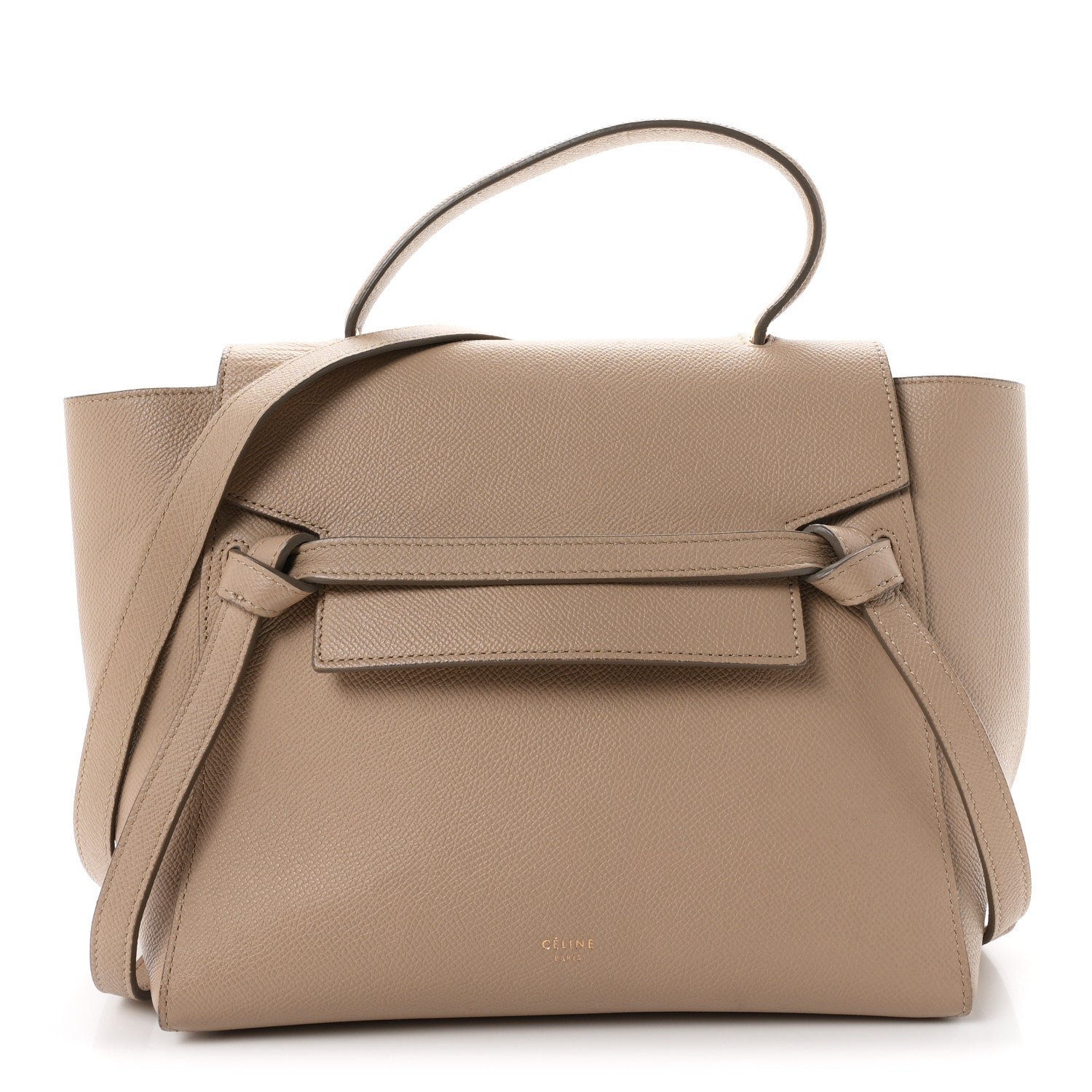 Celine Celine Grained Calfskin Micro Belt Bag Light Taupe