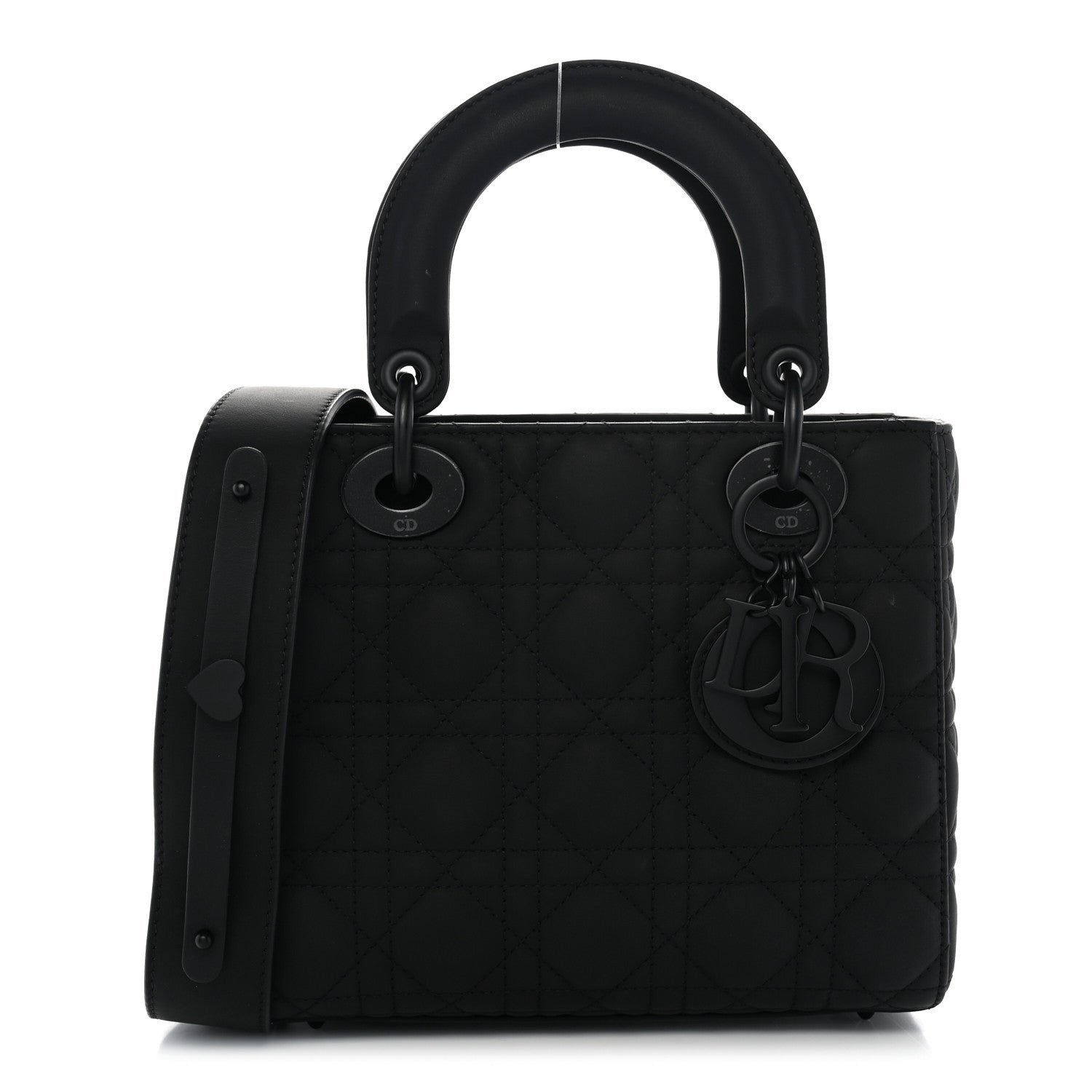 Christian Dior Ultra Matte Calfskin Cannage Small My ABCDior Lady Dior Black