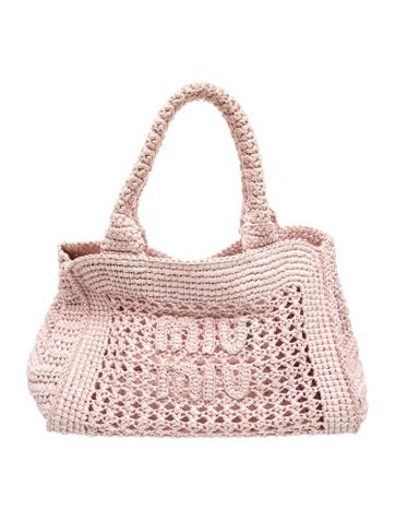 Miu Miu Raffia Tote