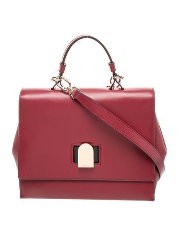 Leather Top Handle Bag