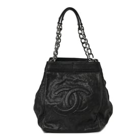Chanel Caviar CC Shoulder Bag Black