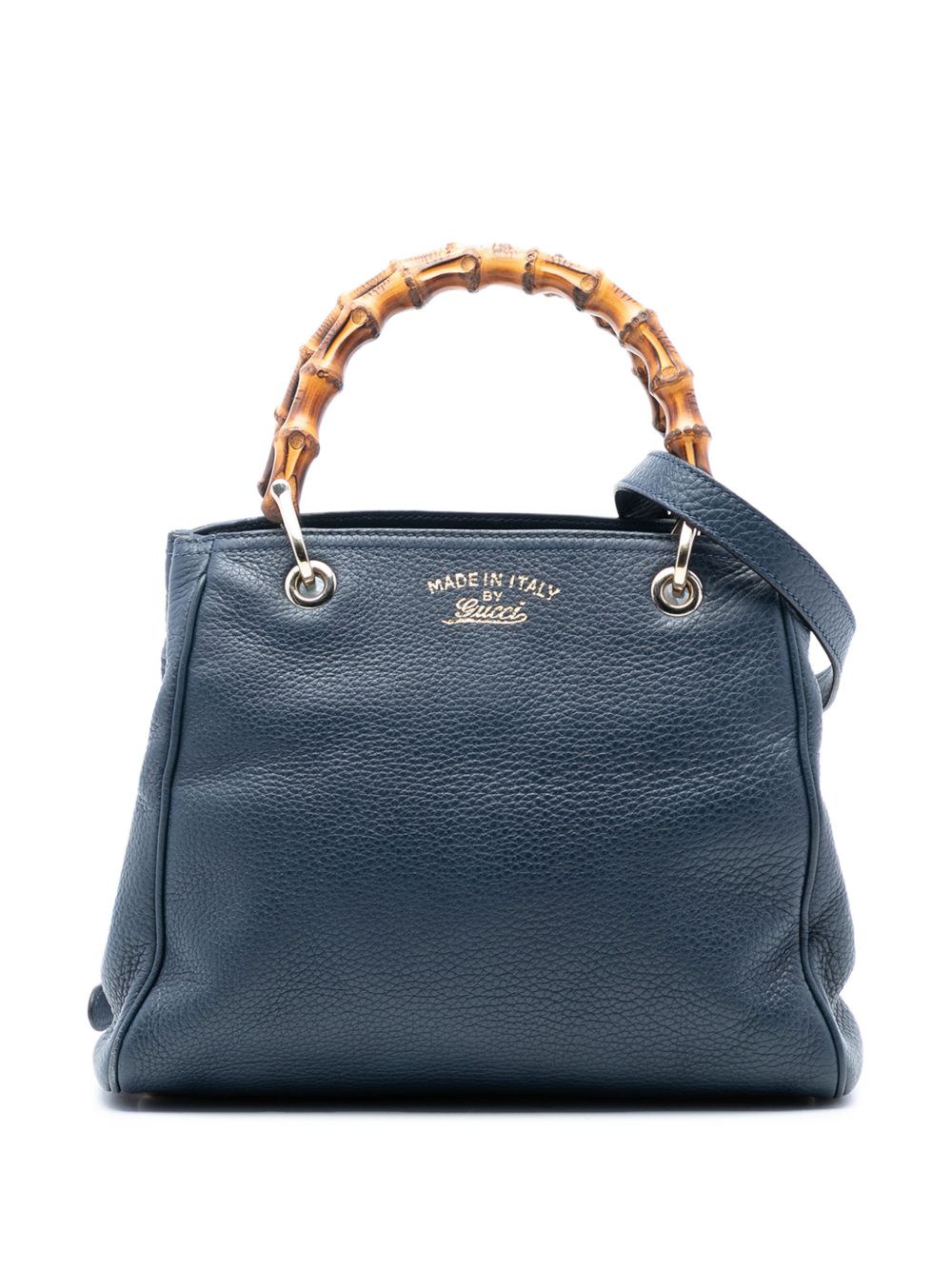 2016-2025 Small Calfskin Bamboo Shopper satchel