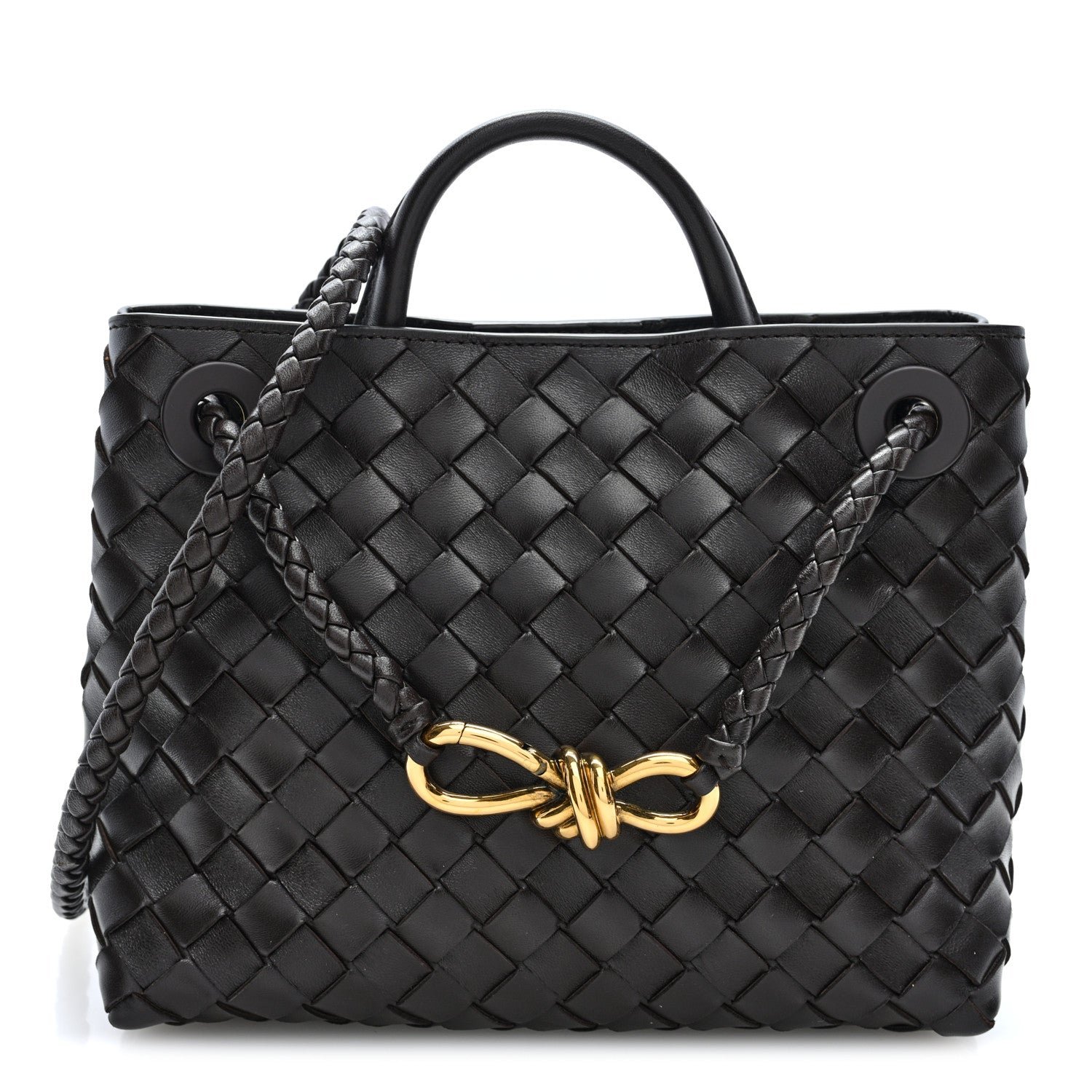 Bottega Veneta Bottega Veneta Nappa Intrecciato Small Andiamo Shoulder Bag Fondant