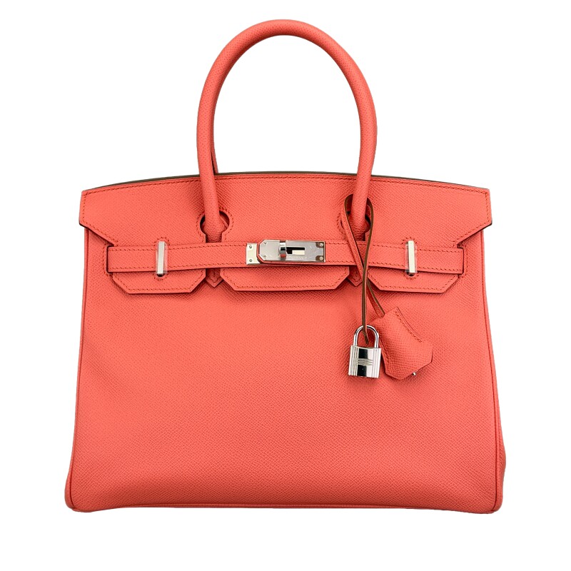 Flamingo Epsom Birkin 30 Palladium Hardware, 2013