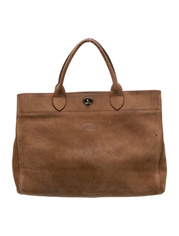 Longchamp Leather Top Handle Bag