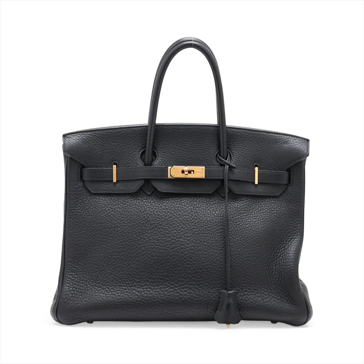 Hermès Birkin 35 Le Tournay Fjord Black Gold Metal Fittings