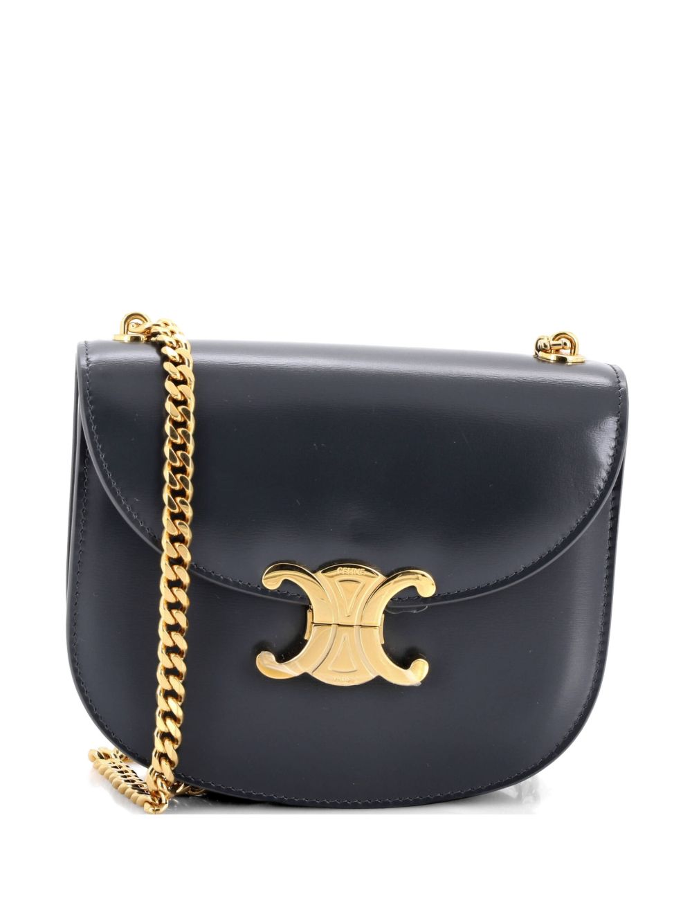 Triomphe Besace Clea Chain Flap Bag Leather shoulder bag