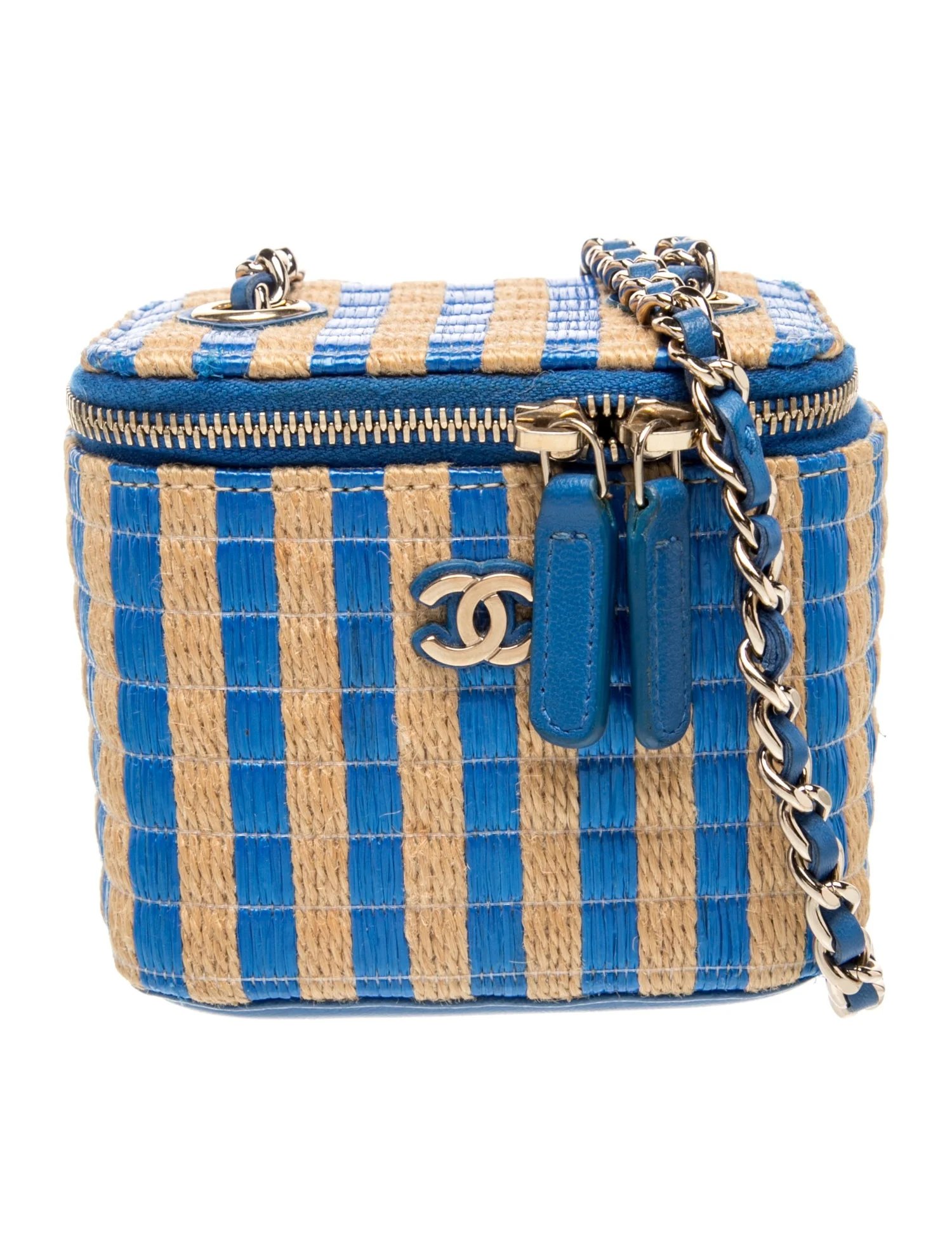Raffia Mini Vanity Case