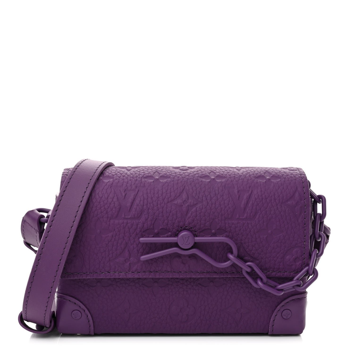 Louis Vuitton Taurillon Monogram Steamer Wearable Wallet Purple Night