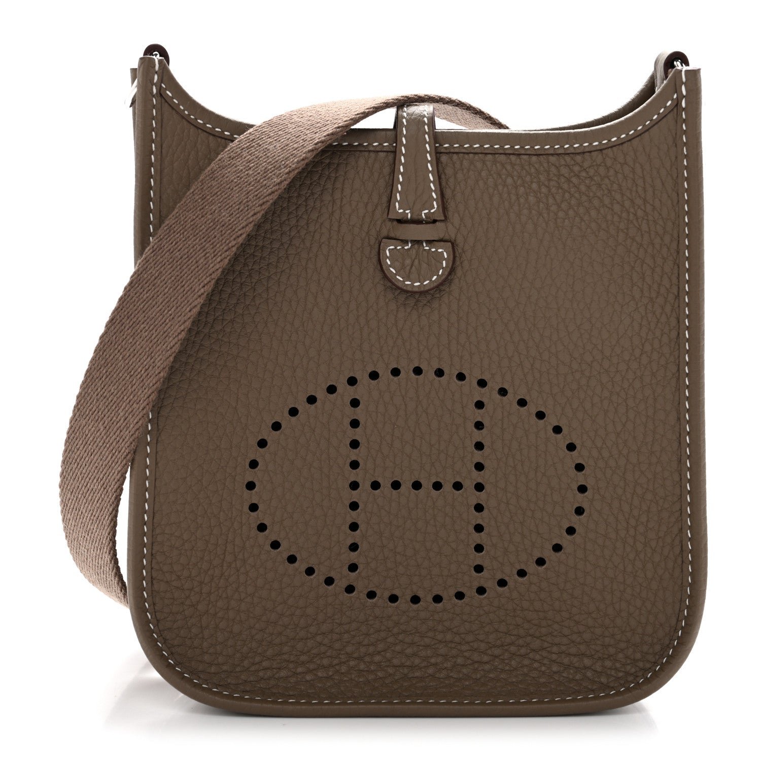 Hermes Hermes Taurillon Clemence Evelyne TPM Etoupe