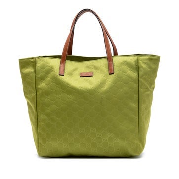 Calf Leather GG Nylon Tote