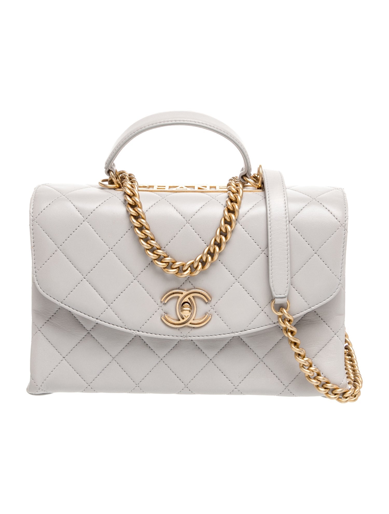 Quilted Trendy Spirit Top Handle Bag