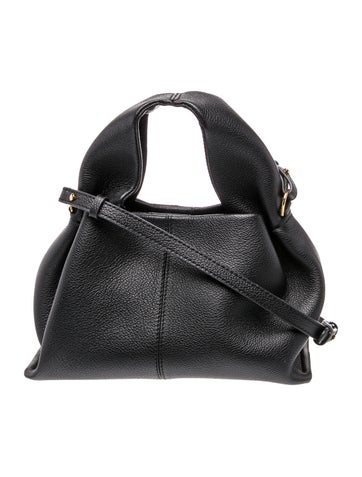 Polene Leather Top Handle Bag