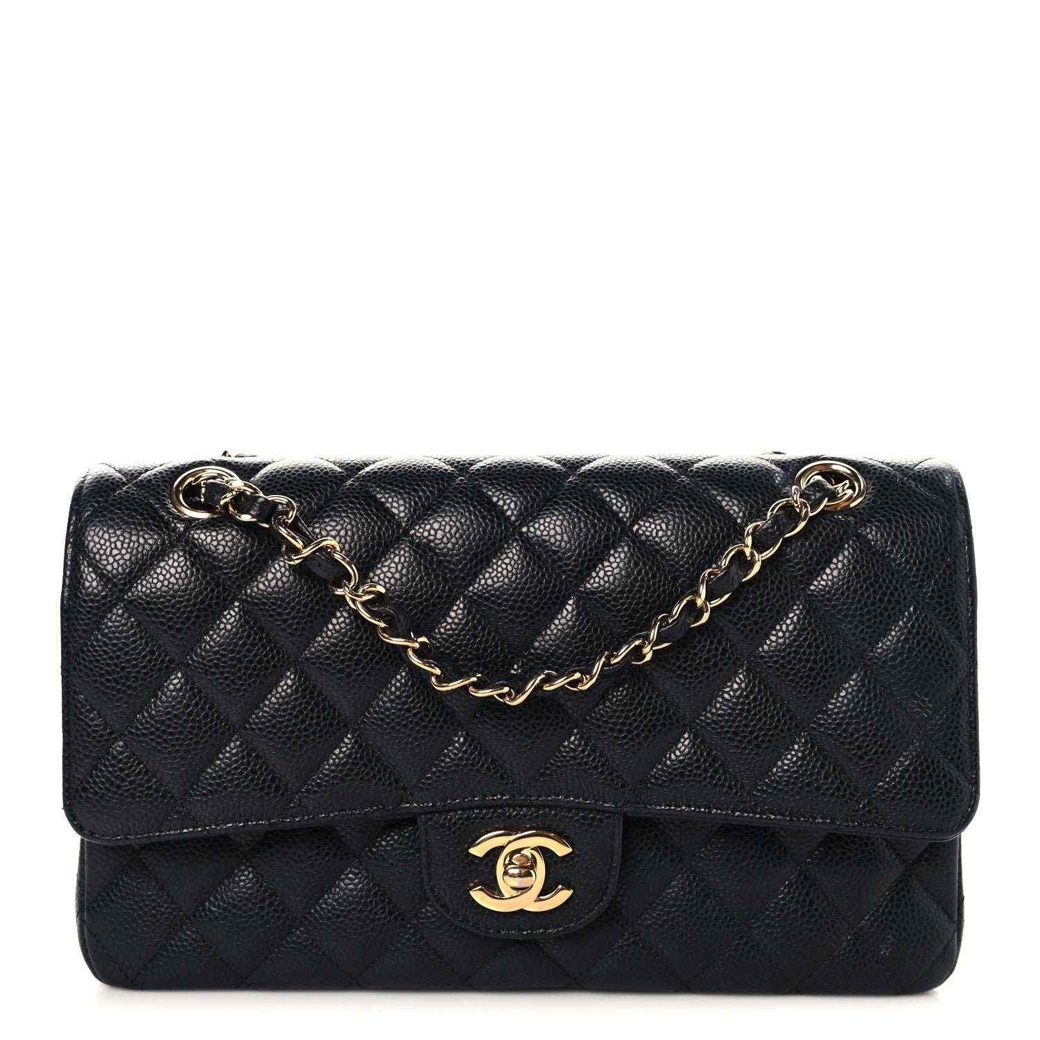 Chanel Caviar Quilted Medium Double Flap Black