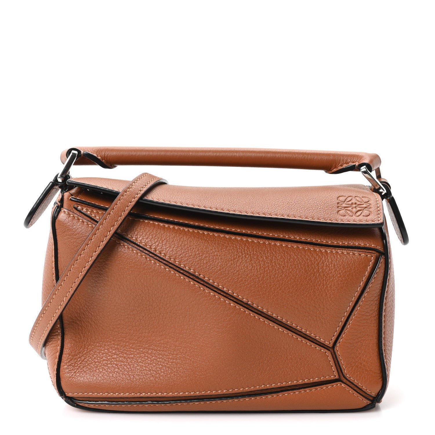 Calfskin Mini Puzzle Bag Tan