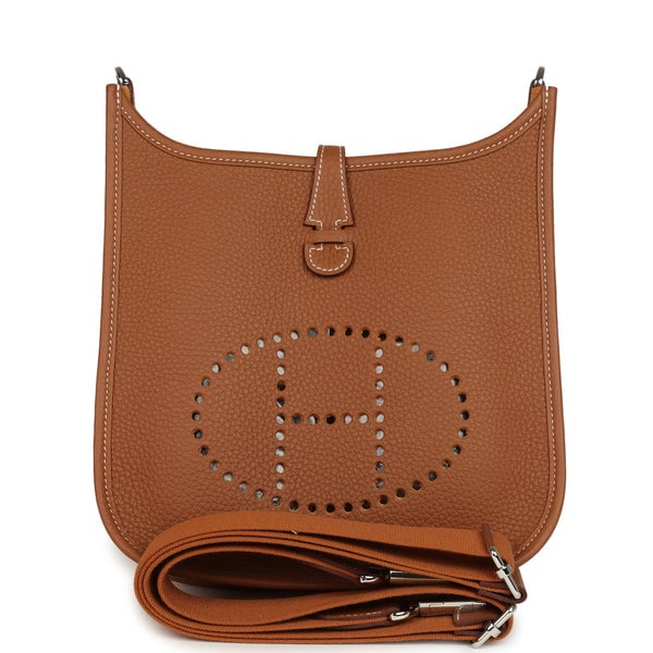 Hermes Evelyne 23 Gold Clemence Palladium Hardware