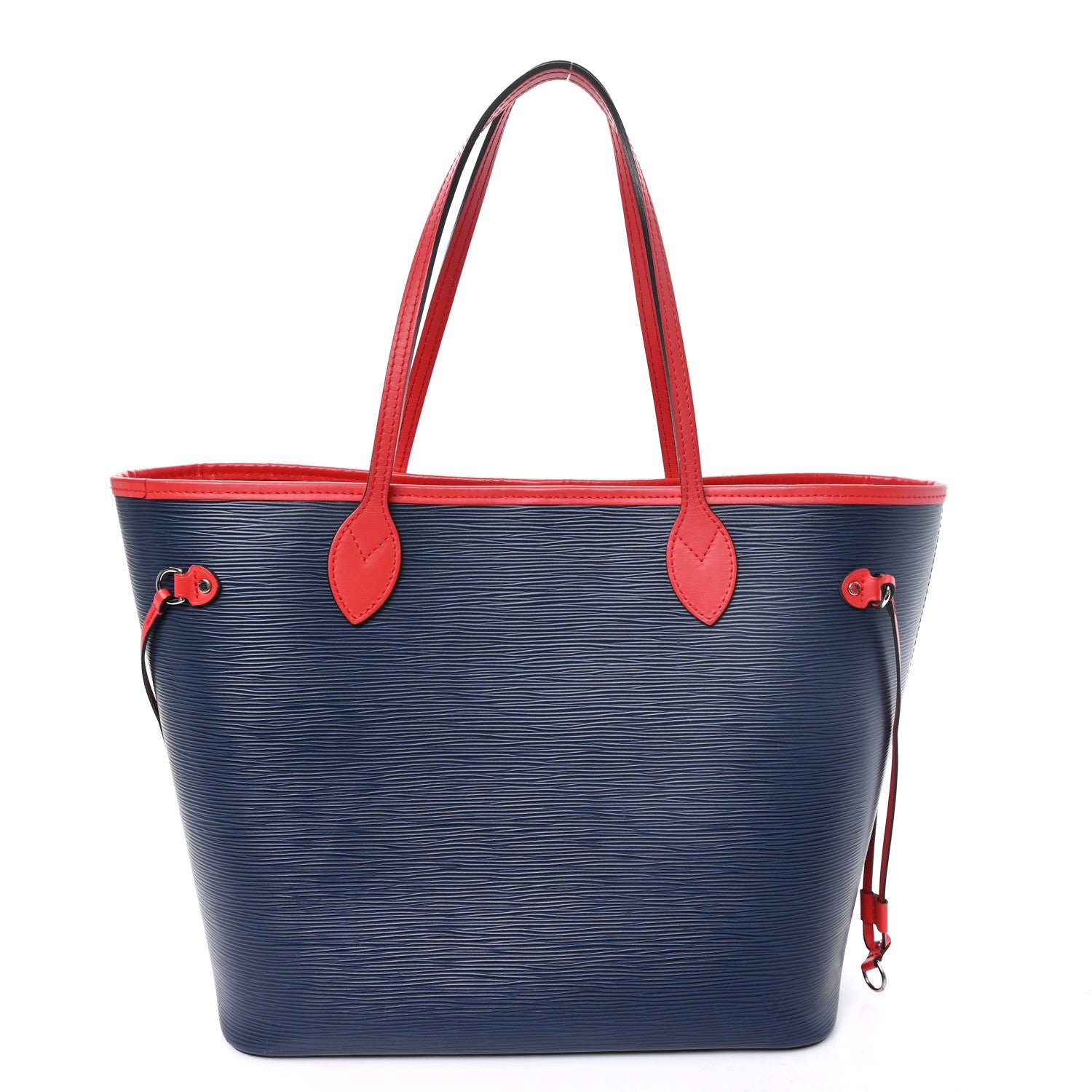 Louis Vuitton Epi Neverfull MM Indigo Coquelicot