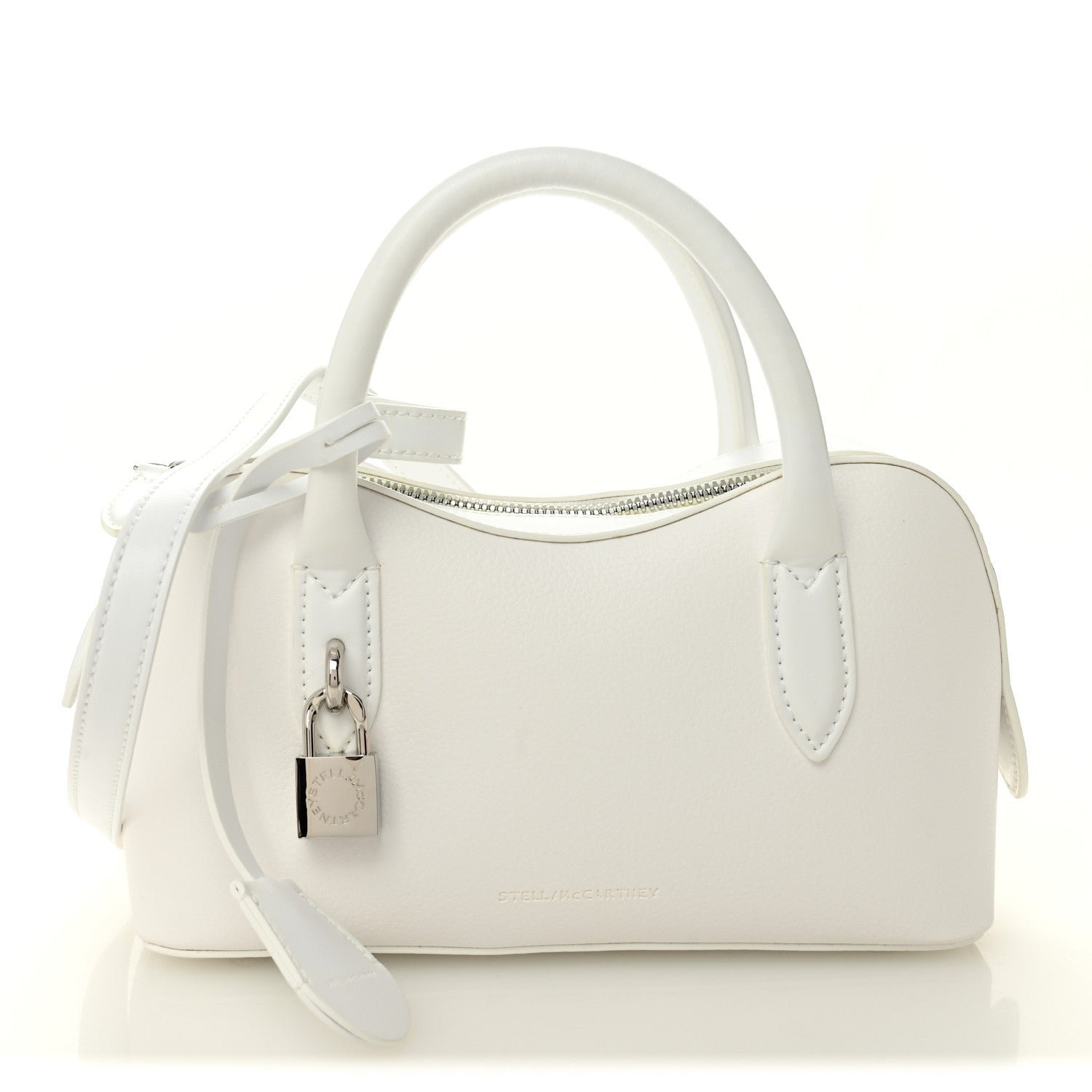 Stella McCartney Stella McCartney Eco Grainy Alter Mat Ryder Crossbody Optic White