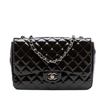 Patent Leather Jumbo Classic Patent Single Flap