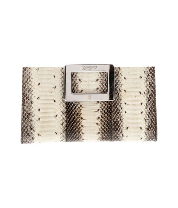 Roger Vivier Vivier Snakeskin Clutch