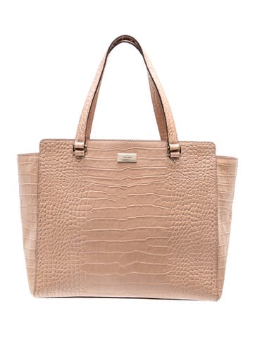 Embossed Leather Tote