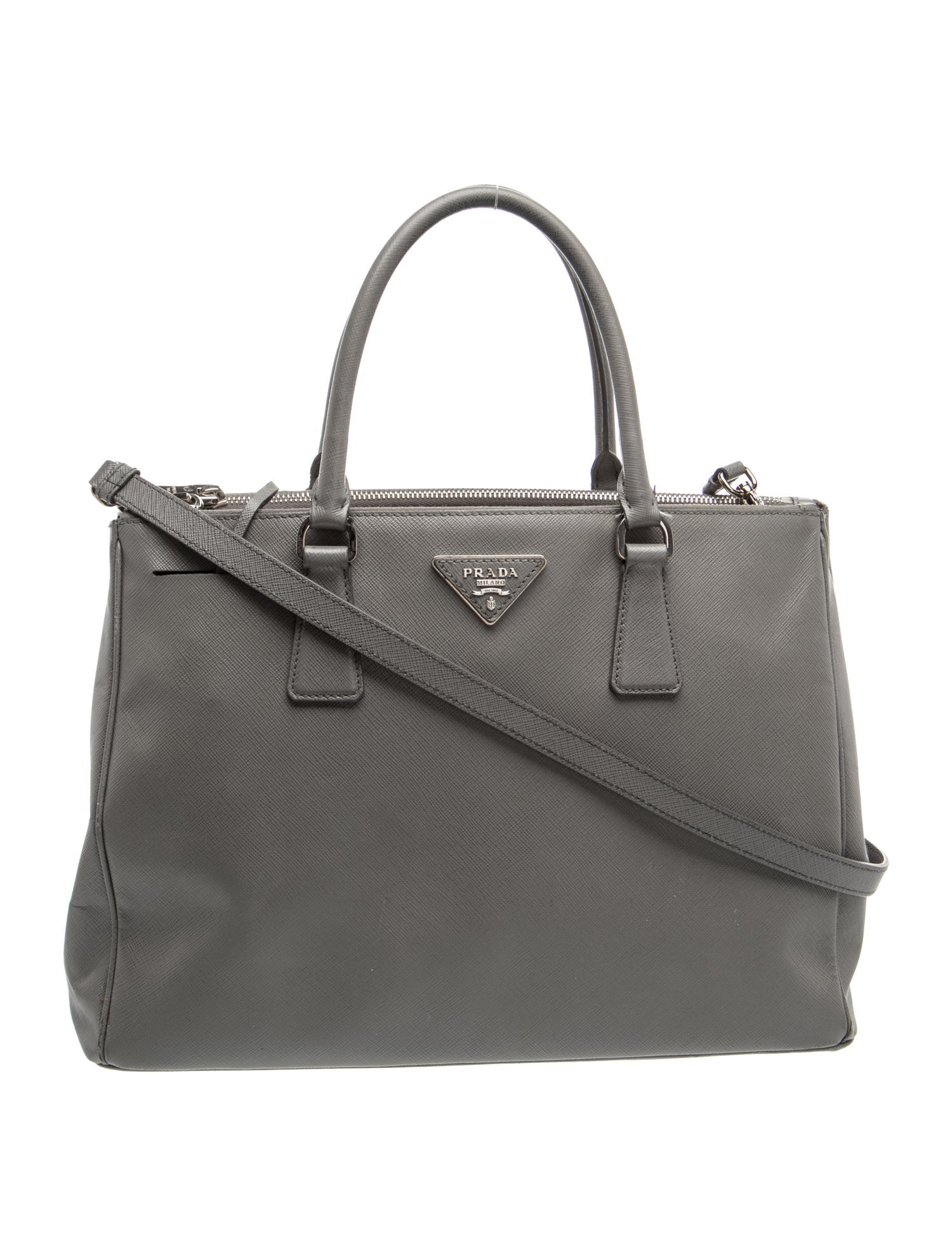 Saffiano Leather Galleria Double Zip Medium