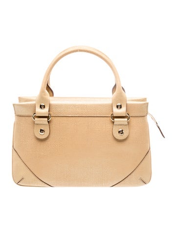 Leather Top Handle Bag