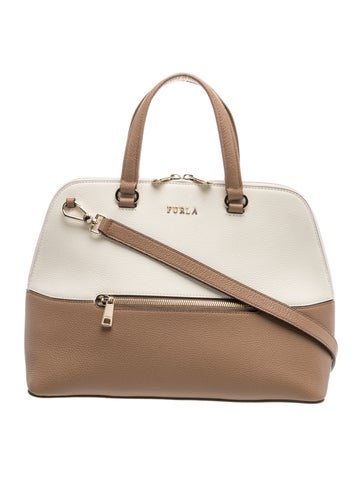 Leather Top Handle Bag