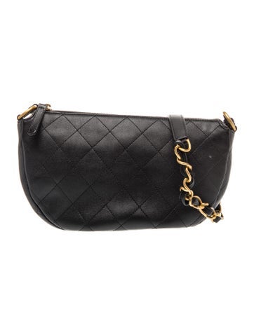 Quilted Chain Link Shoulder Bag