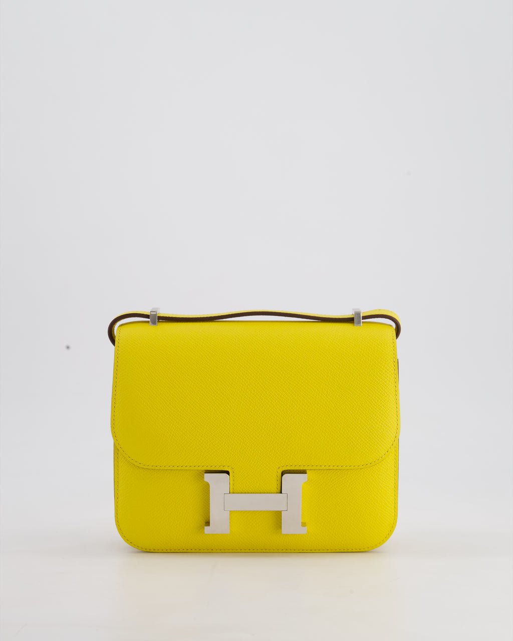Hermès Constance III 18 Miroir Bag in Jaune De Naples Epsom Leather with Palladium Hardware