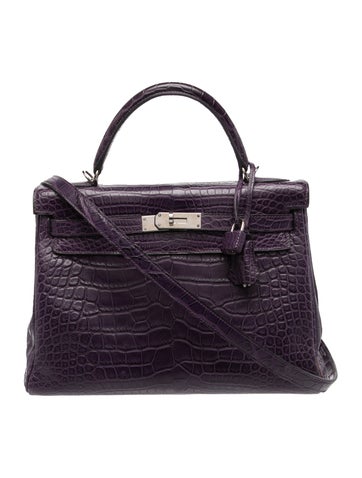 Hermes Matte Alligator Kelly II Retourne 32