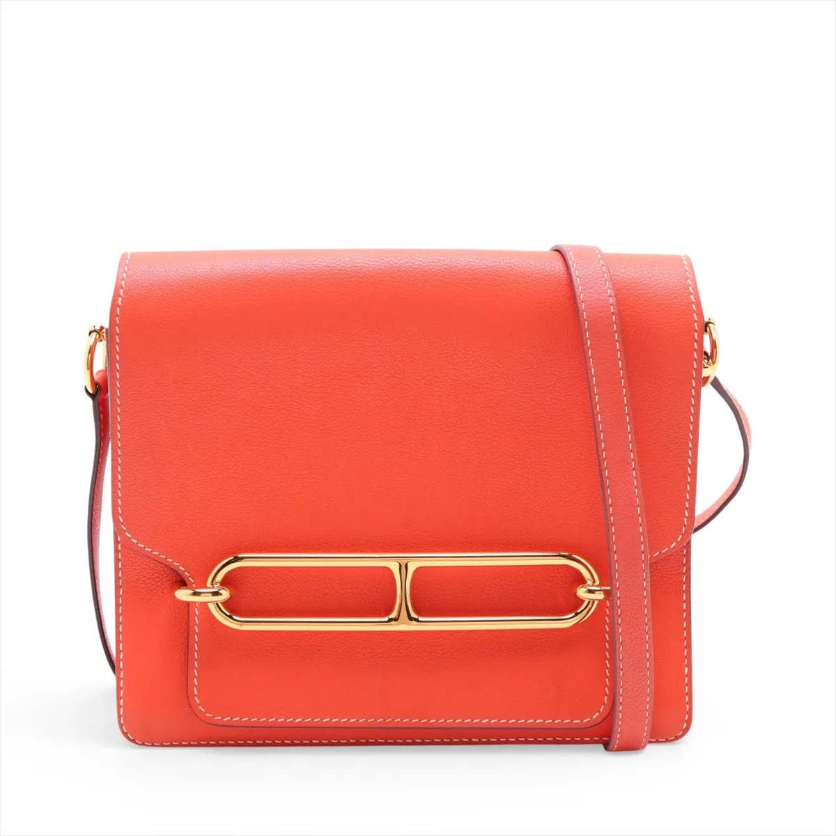 Hermès Sac Roulis 23 Evercolor Capucines Gold Metal Fittings