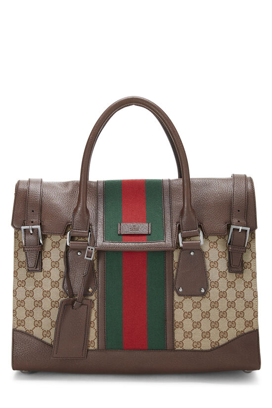 Gucci Original GG Canvas Satchel Briefcase
