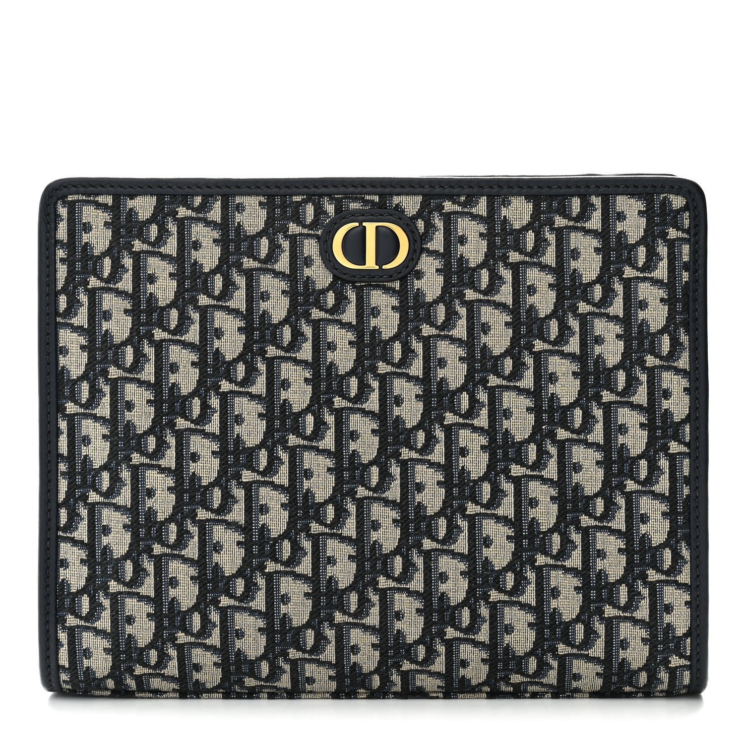 Christian Dior Oblique 30 Montaigne Pouch Blue