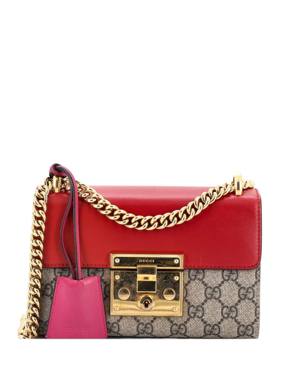 Padlock Shoulder Bag GG Coated Canvas and Leather Small crossbody bag