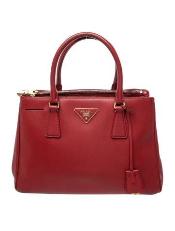 Saffiano Leather Galleria Double Zip Small
